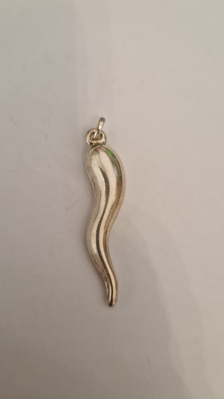 ​Vintage Arezzo Solid 925 Silver Lucky Horn Pendant Made in Italy