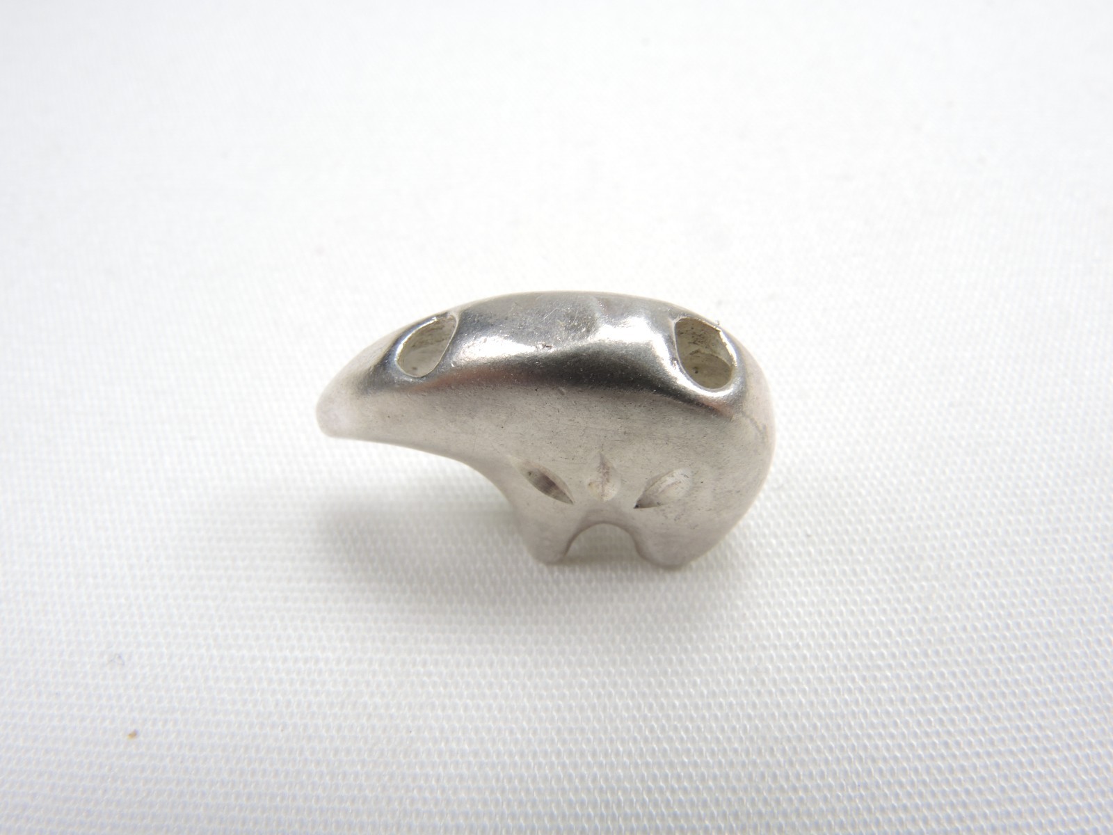 925 Silver Polar Bear Pendant 3+ grams New Old Stock