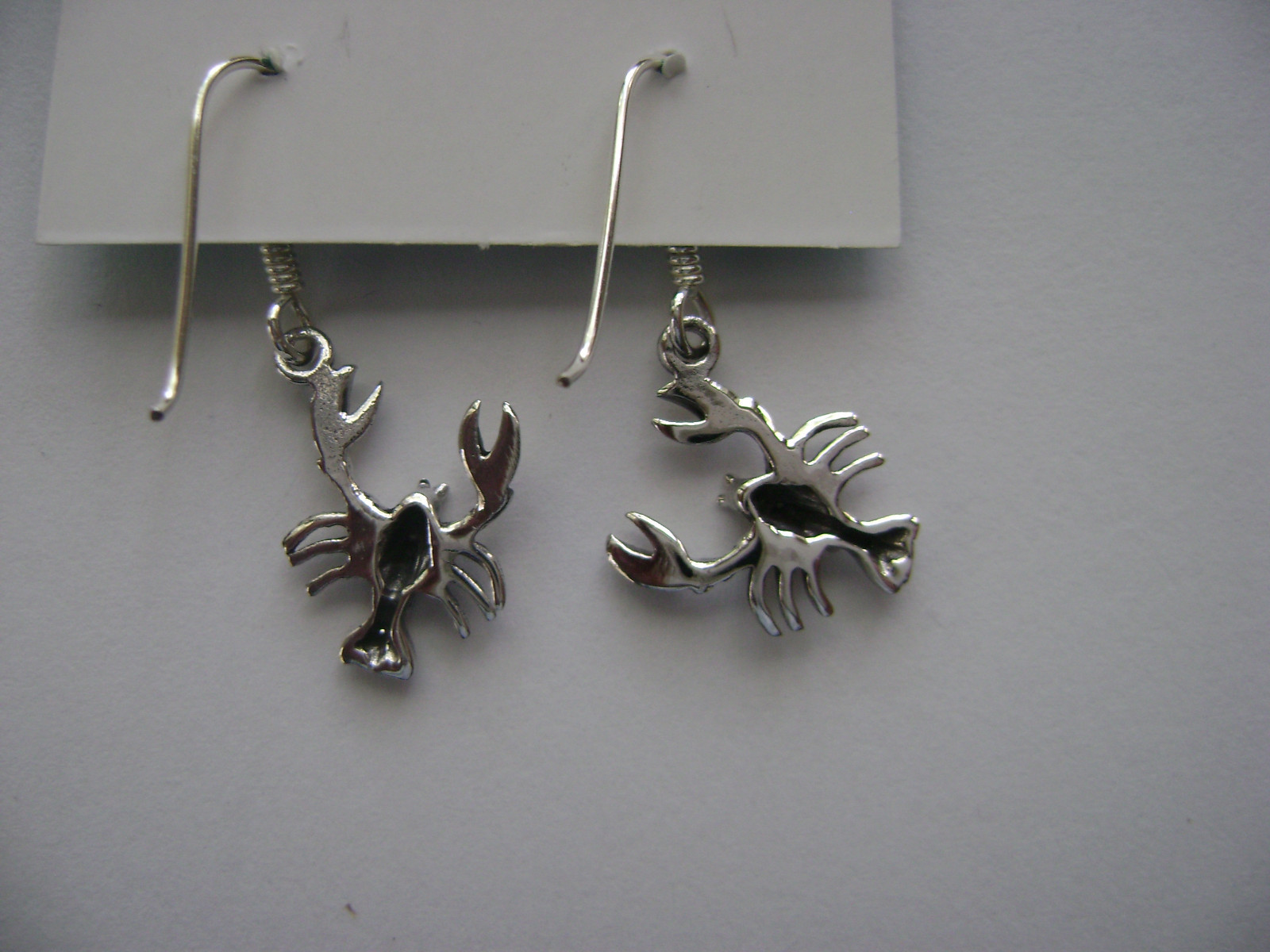Sterling Silver Lobster Hook Earrings New