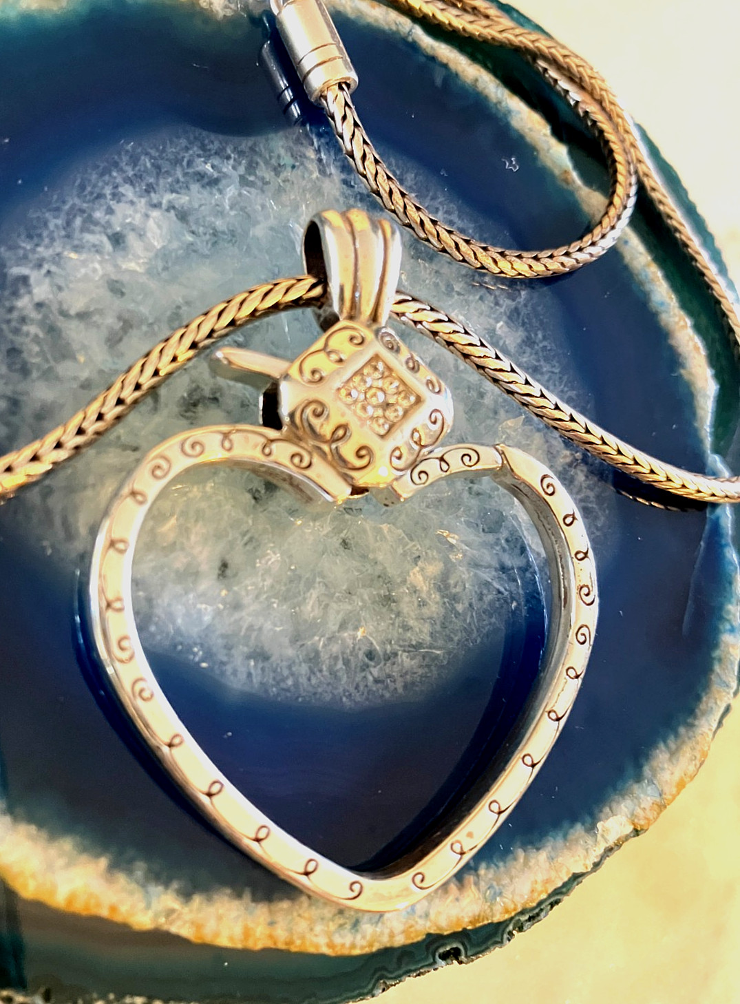 Brighton Charming World Heart Add Charms/Beads Pendant Necklace