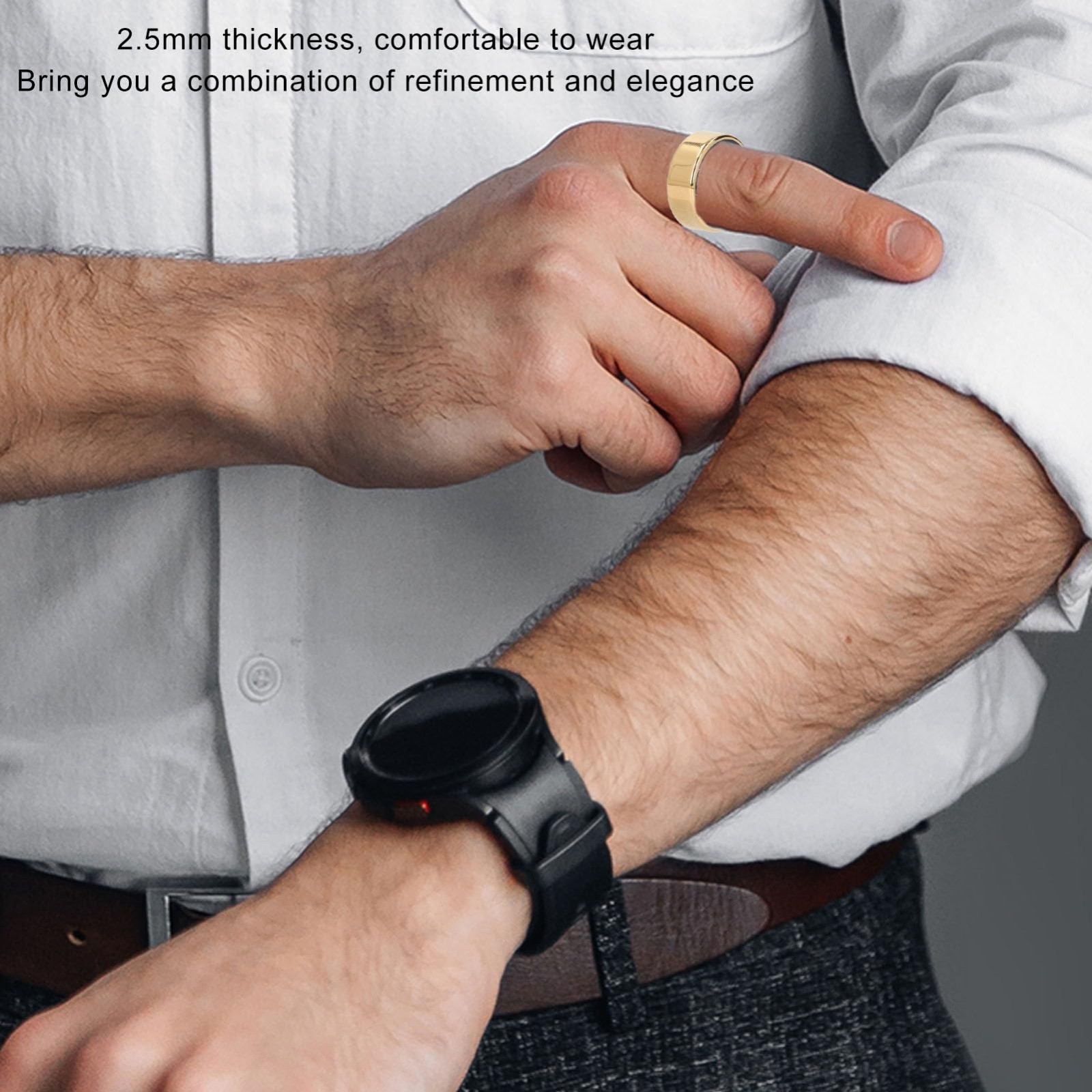 Vikye Smart Ring Health Tracker Sleep Fitness Tracker Ring Gold IP68 (N½ – O) 13