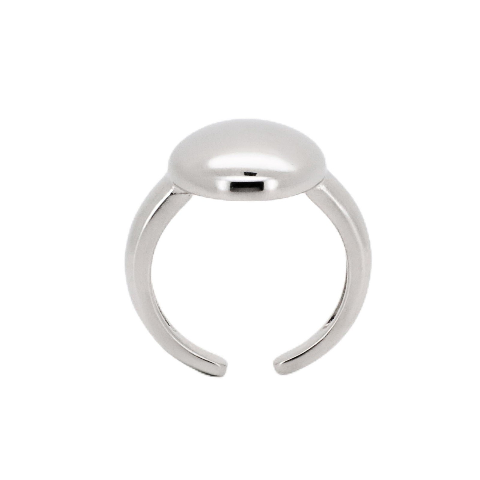 18K Gold Plated CZ Dome Ring – Adjustable Stackable Gift for Women, Trendy Wear