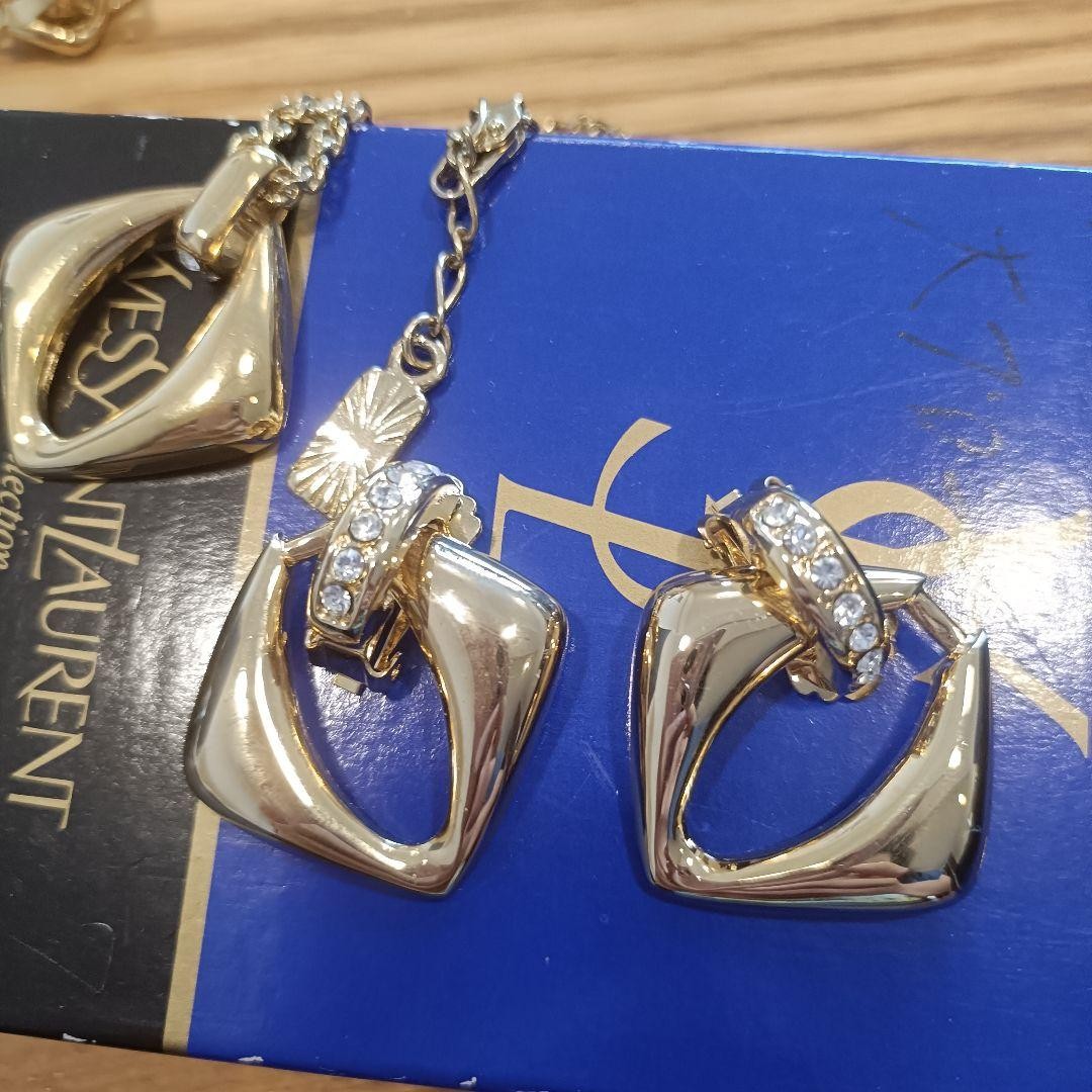 Yves Saint Laurent Necklace and Earring Set No Accessories