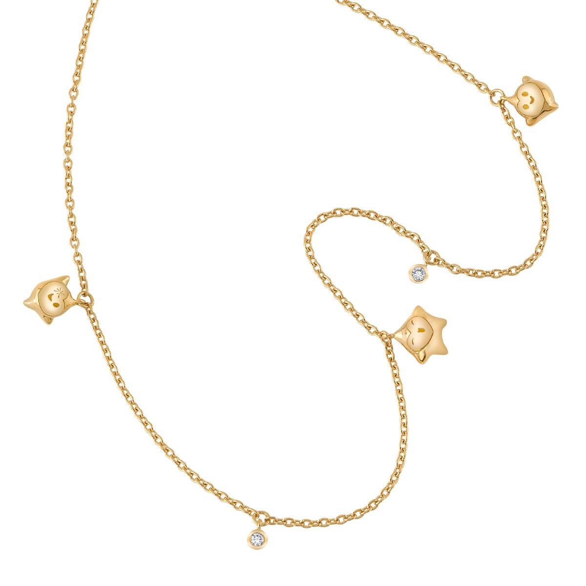 Disney X RockLove NEW ‘Wish’ Star Dangling Charm Necklace – 14K Gold Plated