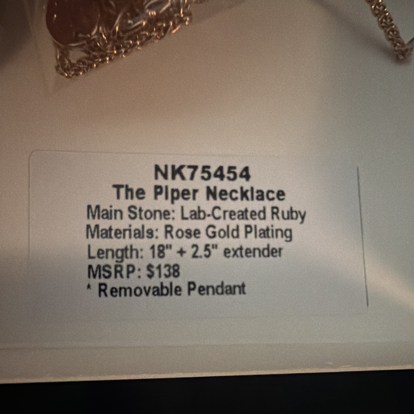 What’s Your Reveal? Piper Lab-Created Ruby & Crystal Necklace 18″