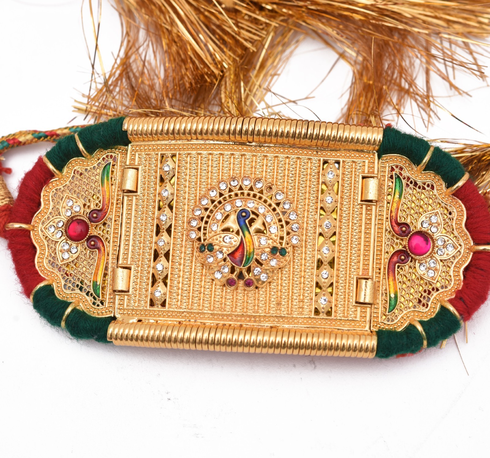 Indian Bajuband | Floral Gold Tone Armlet | Bridal Upper Arm Jewelry 167
