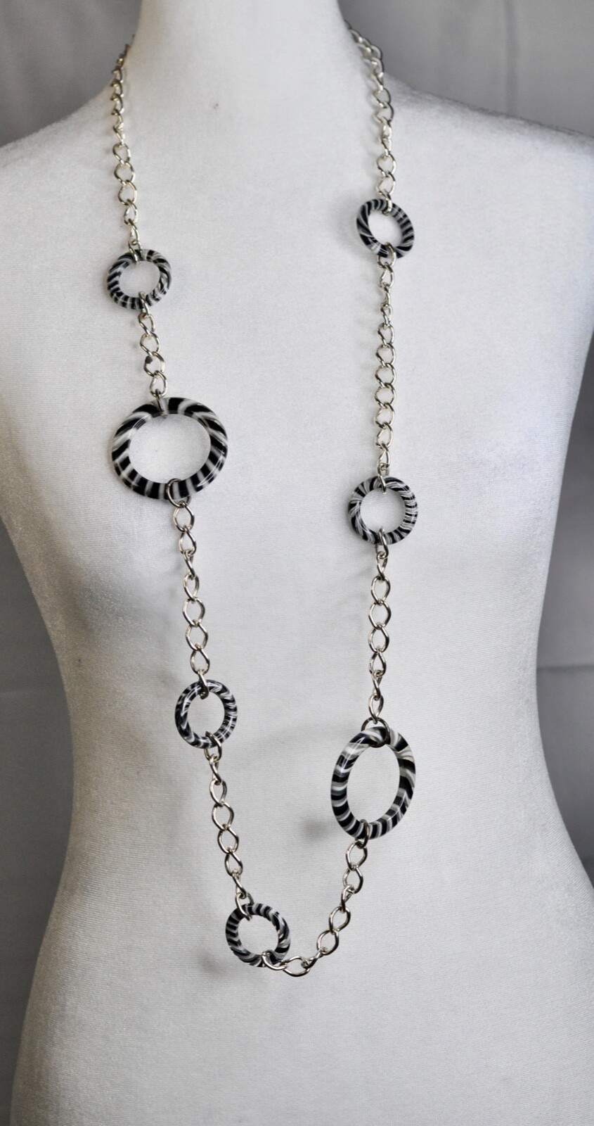 Necklace Modern Chain 20 in Long Mixed Shapes