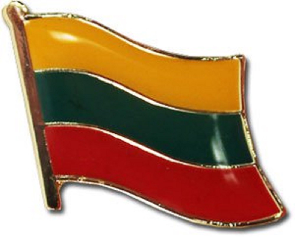 Wholesale Pack of 3 Lithuania Country Flag Bike Hat Cap lapel Pin