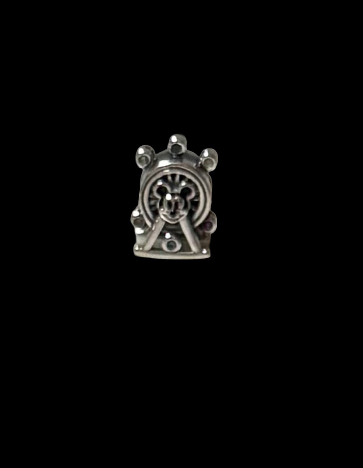 V797 S925 STERLING SILVER “MICKEY” FERRIS WHEEL BEAD CHARM