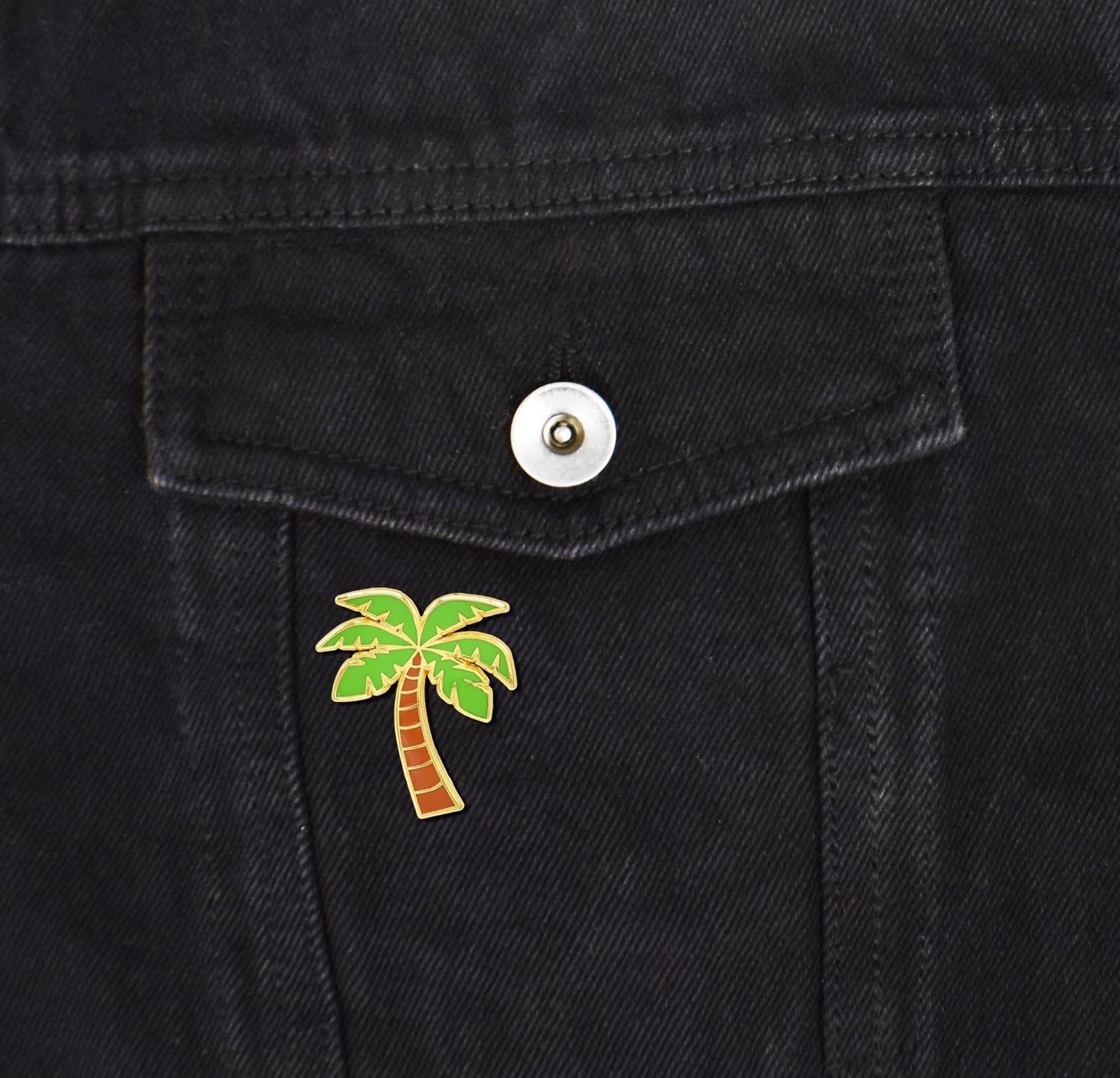 Palm Tree Hard Enamel Lapel Pin