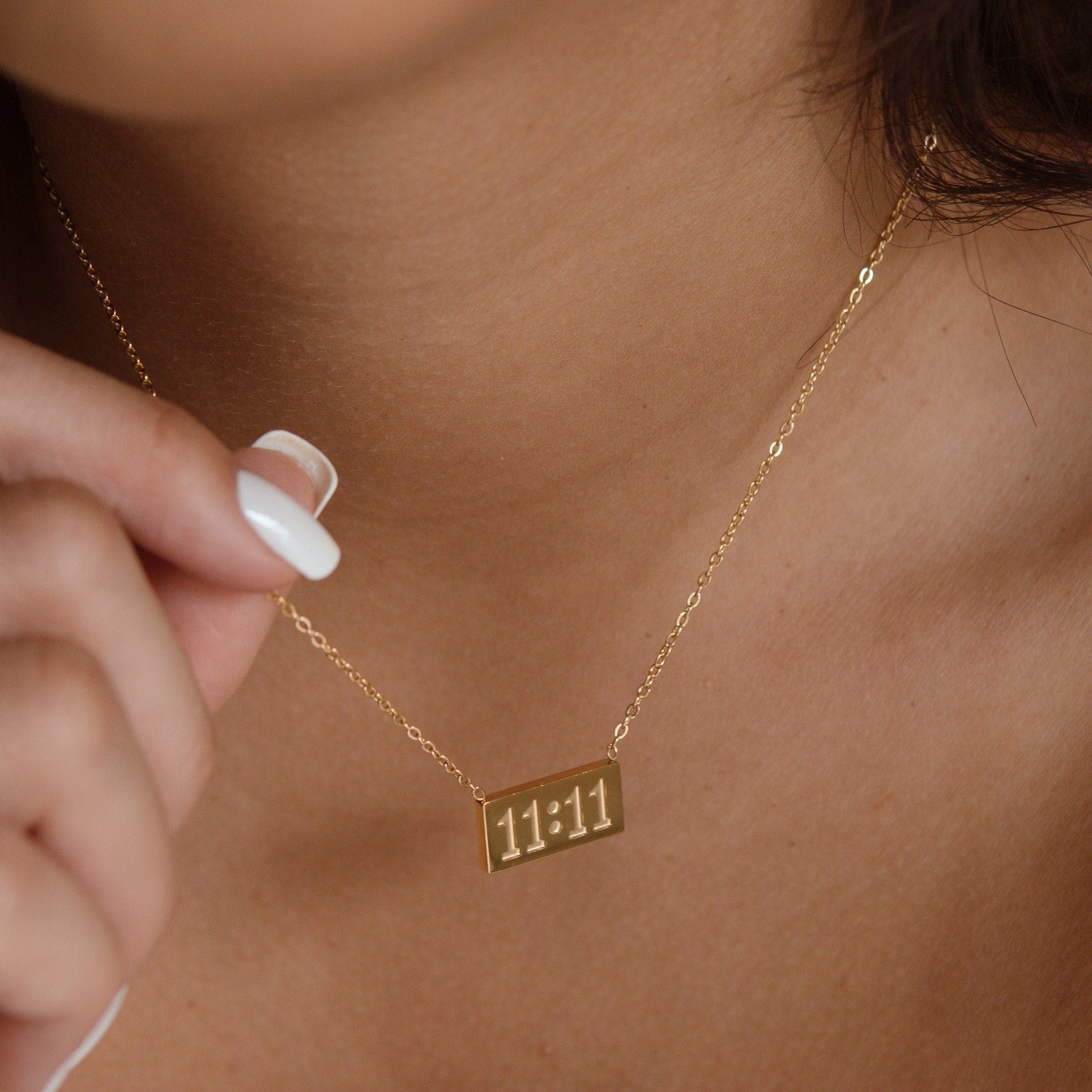 Stainless Steel Necklace, 11:11 Necklace, 1111 Angel Number