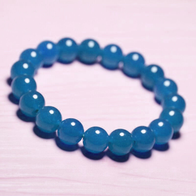 Hot 6mm 8mm 10mm 12mm Multicolor Gemstones Round Beads Bangle Bracelet 7.5-8.5”