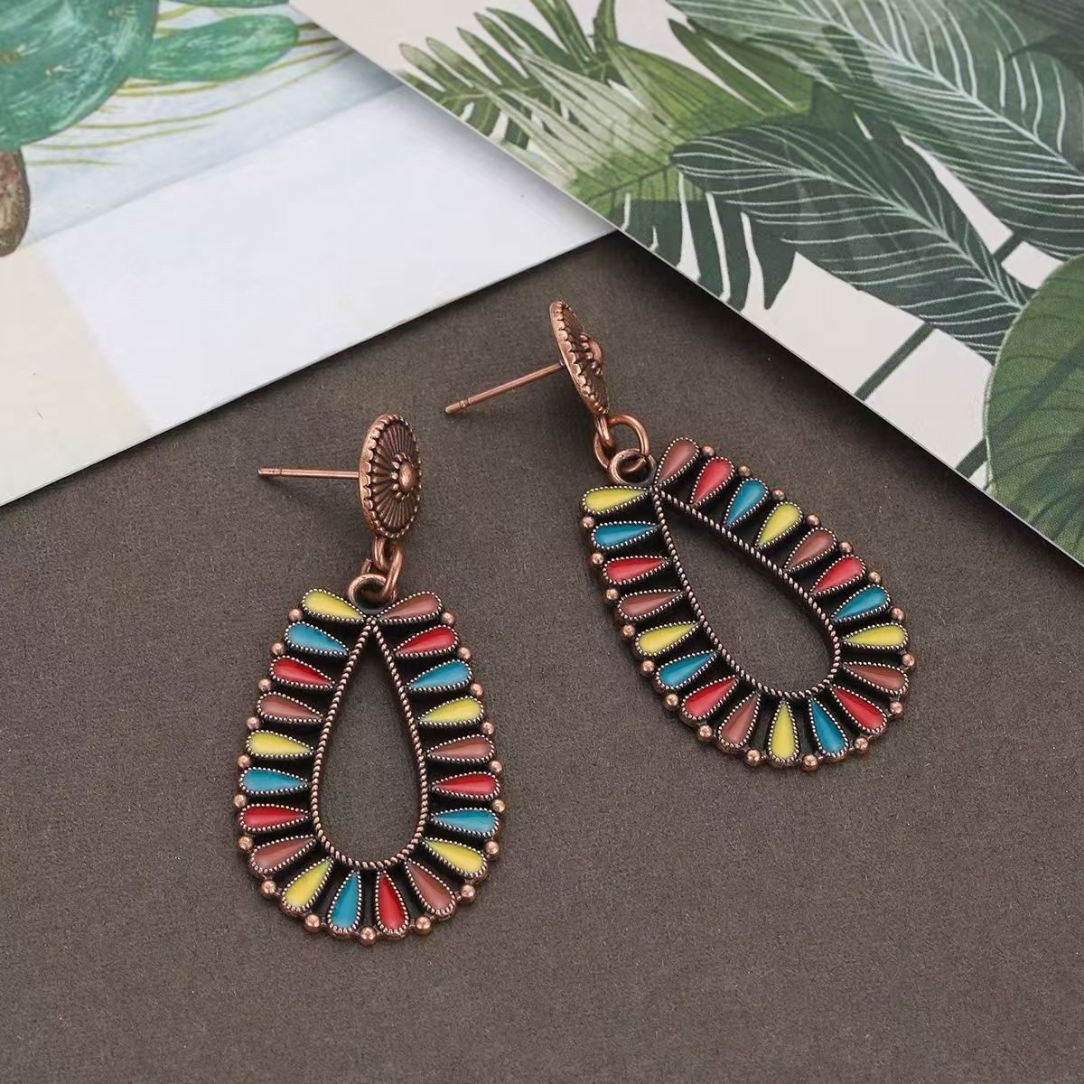 Charming Chinese earrings, super fairy and Western style, niche design, earrings