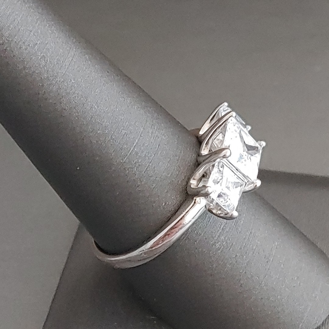 925 Sterling Silver CZ Engagement Ring Cubic Zirconia JCM Size 9