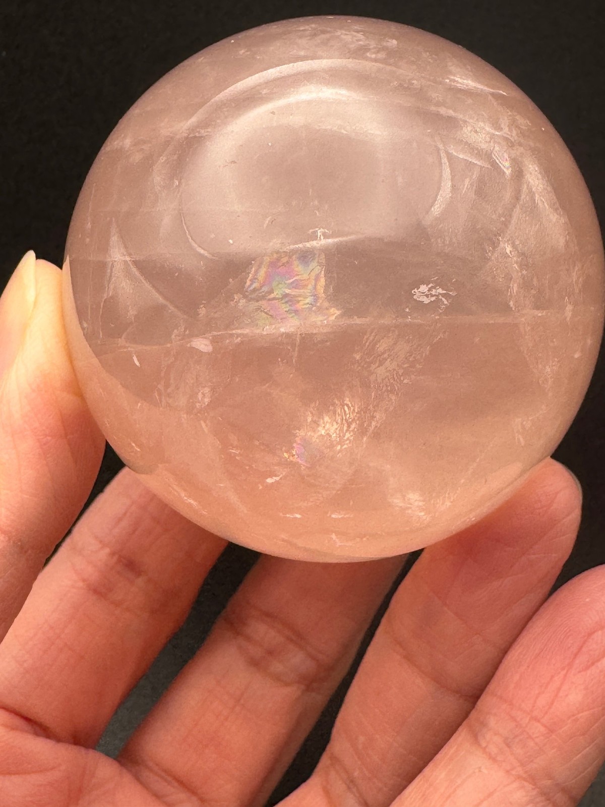 Handcrafted Natural Citrine Crystal Sphere for Prosperity