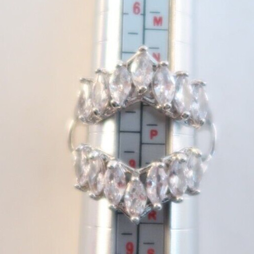 Palm Beach Jewelry Women’s Rings by Seta Stones Inset – Size 8
