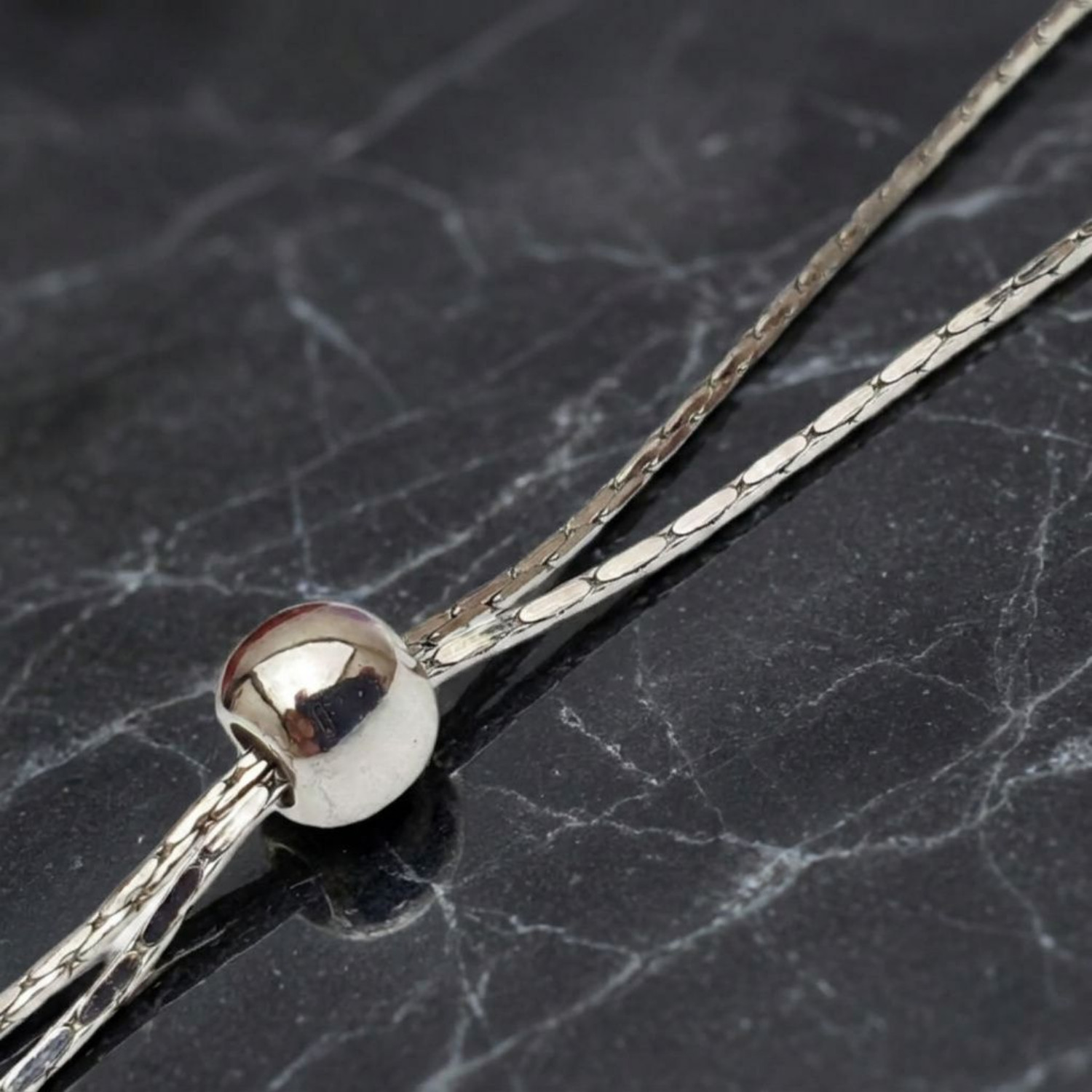 Women 925 Sterling Silver Plated Star Slide Lariat Pendant Necklace