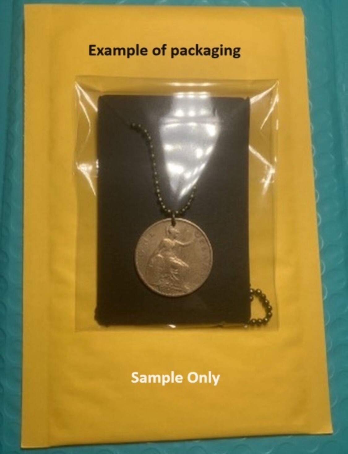 1963 Sri Lanka Ceylon 10 Cents Coin Pendant Unisex Necklace. A1