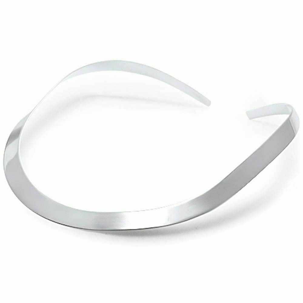 Solid 925 Sterling Silver Choker 4mm,5mm,7mm,10mm Necklace Size 17″ »N012