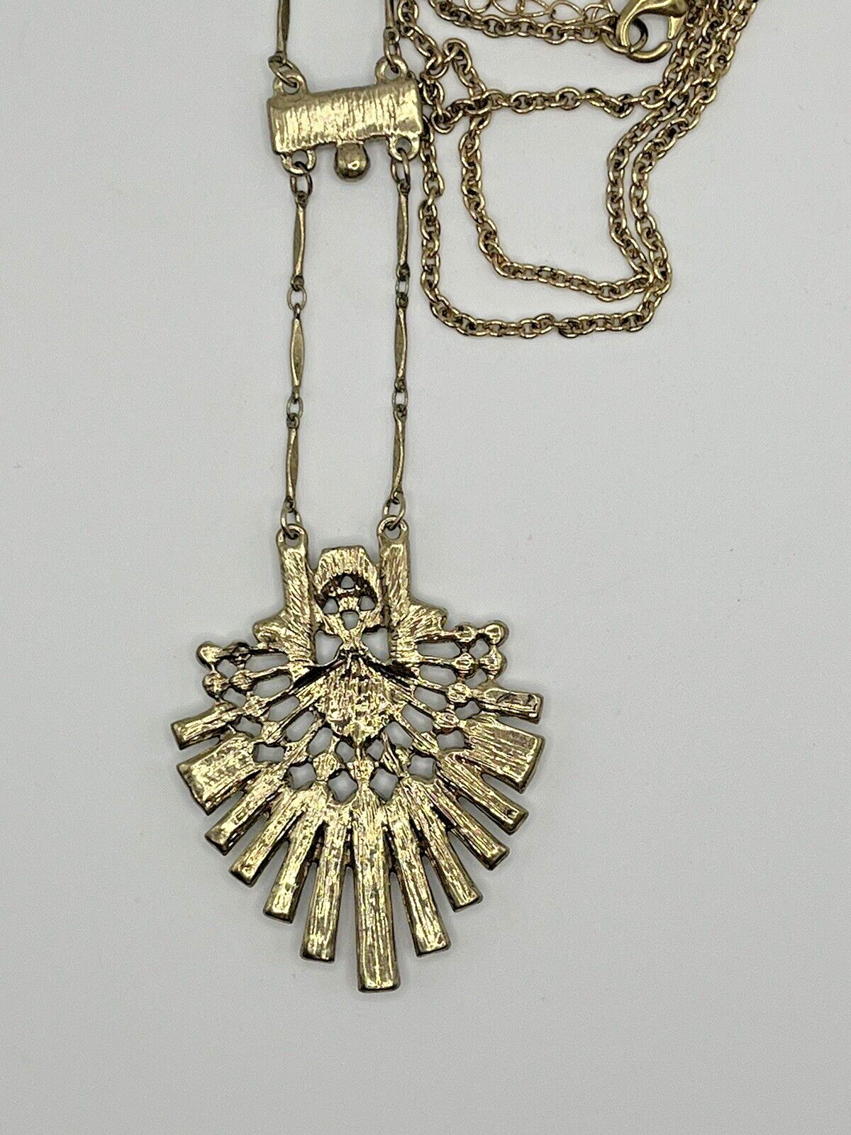 Spring Street Gold Tone Rhinestone Statement 36 inch Necklace