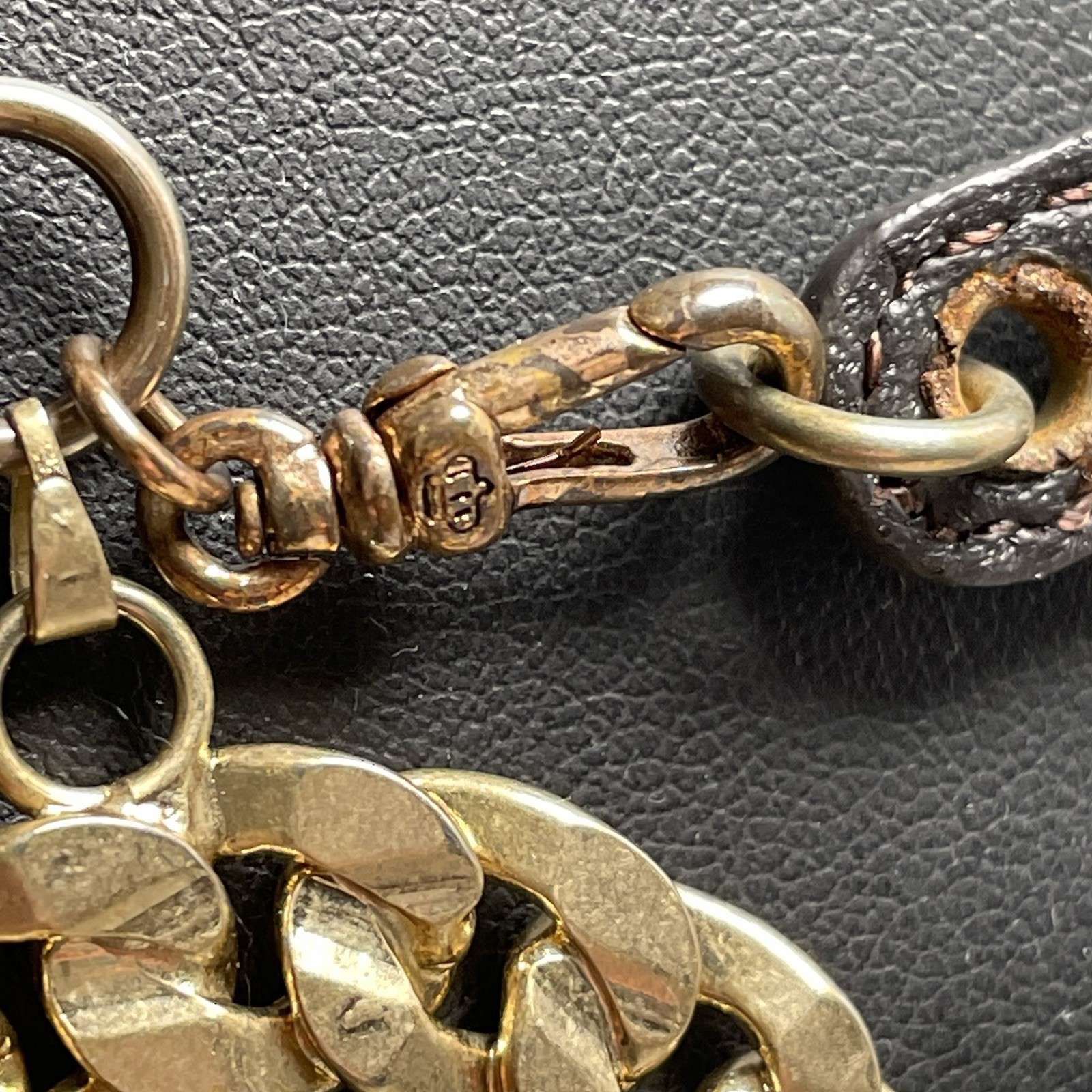 Juicy Couture Necklace Horse Shoe Stirrups Leather Gold Tone 3 Pieces Equestrian