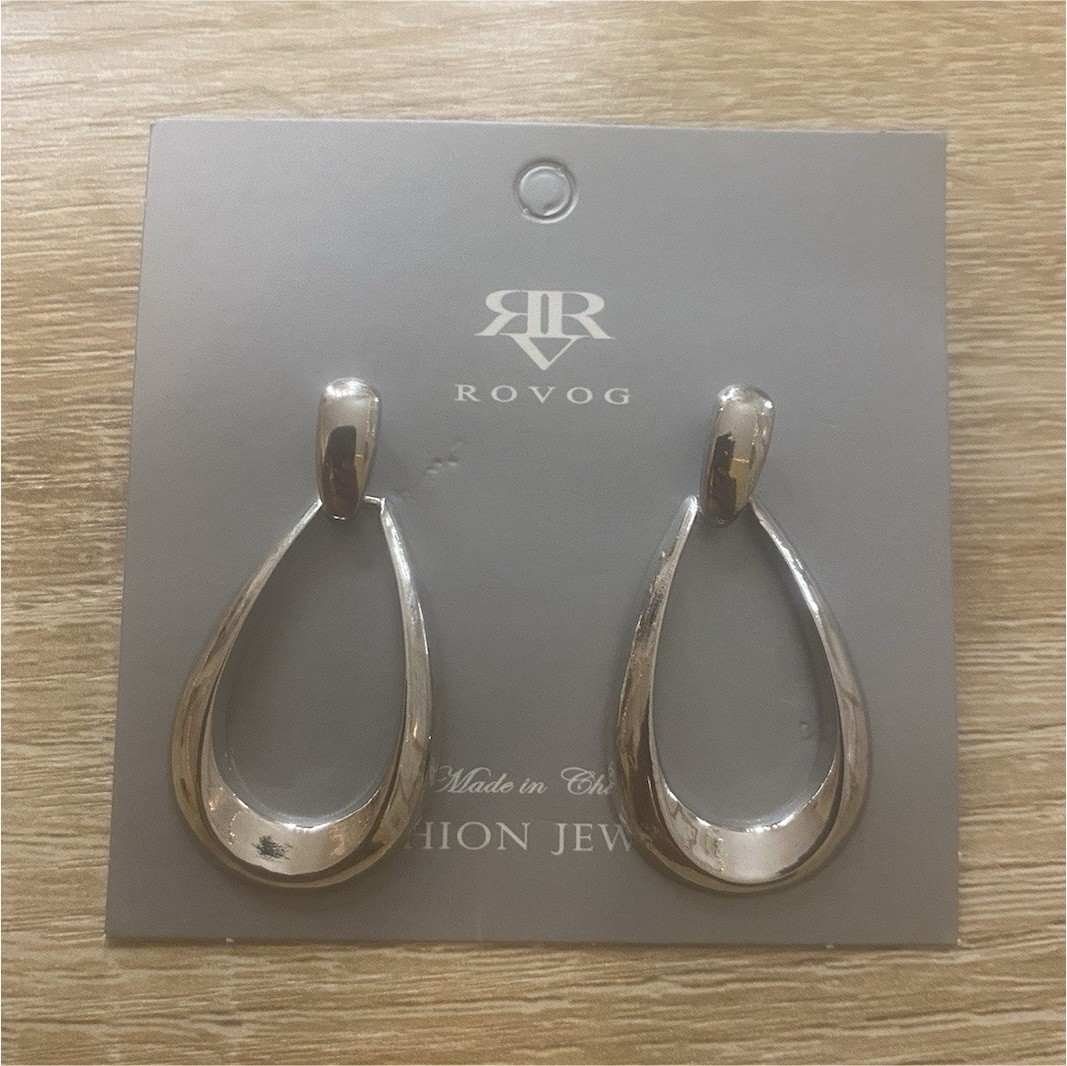 ROVOG Silver Teardrop Dangle Drop Post Earrings