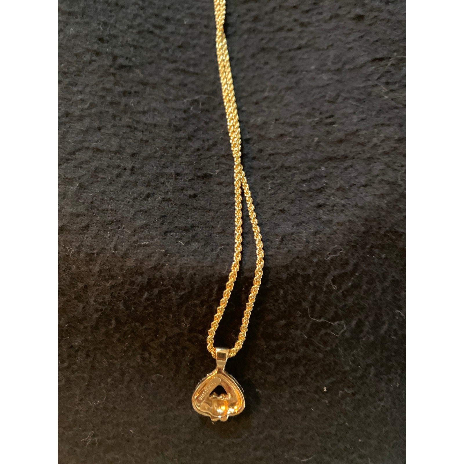 Brand New Vintage Valentino V Gold Chain Necklace Made in Italy Authentic