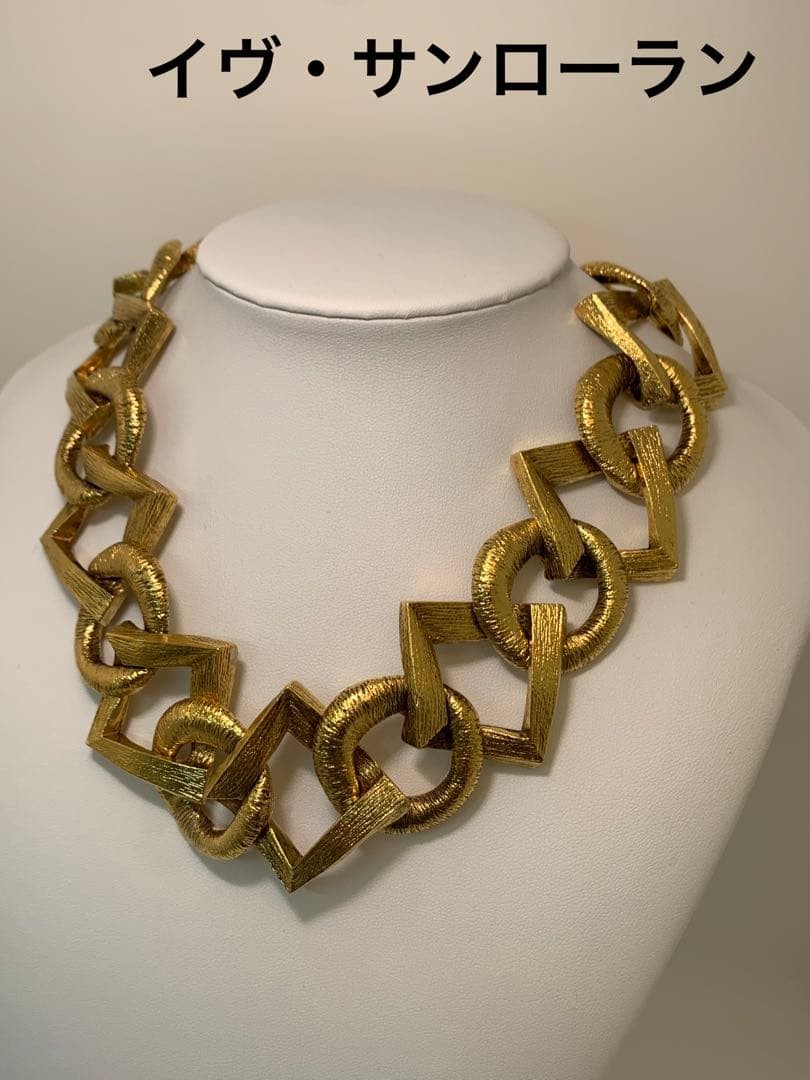 Yves Saint Laurent Gold Necklace Used Damaged Not specified