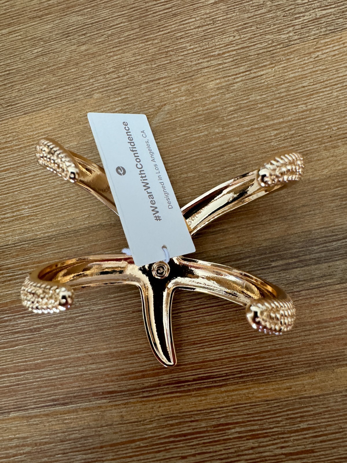 ETTIKA 18k Gold Plated Starfish Arm Cuff Bracelet