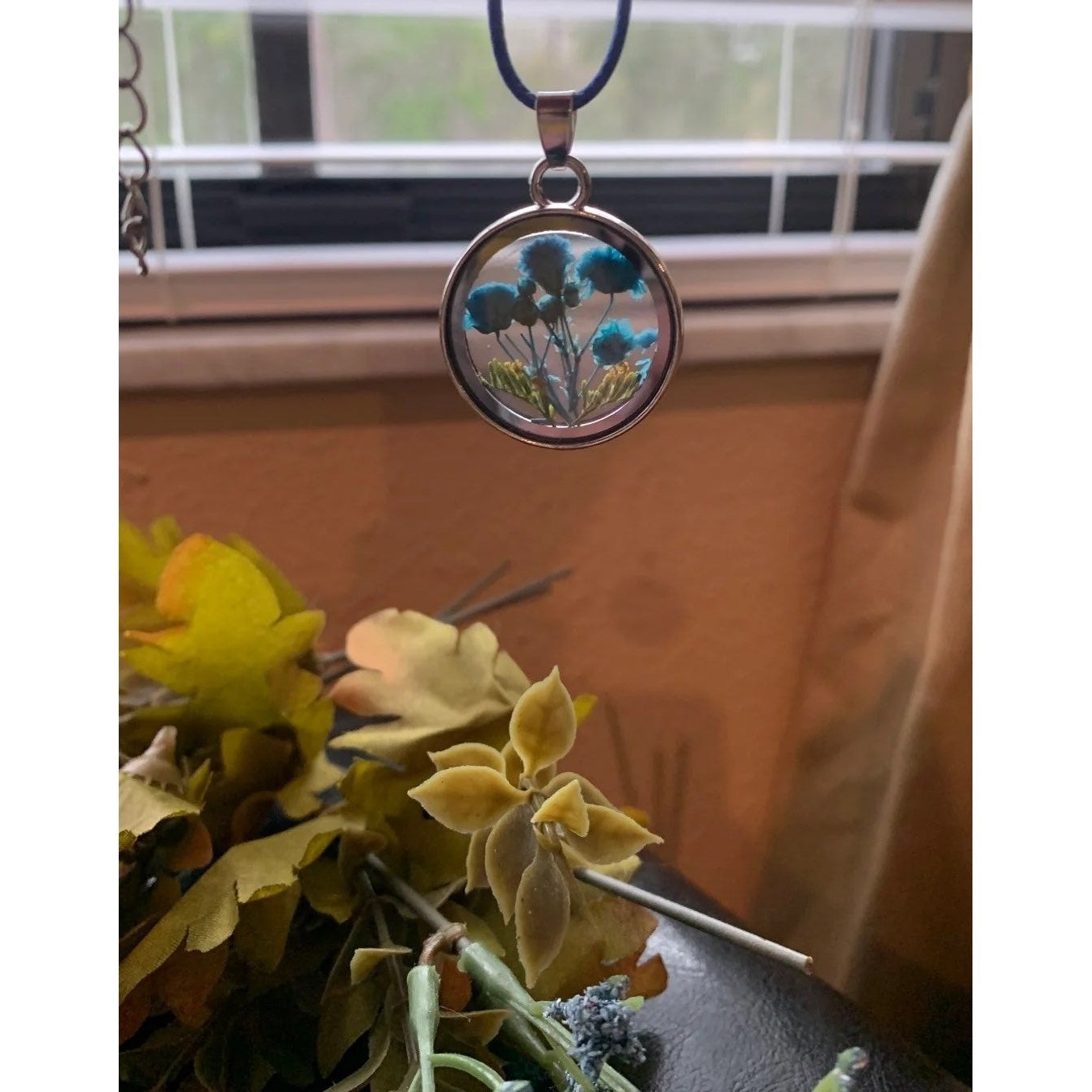 Pressed Flower Necklace