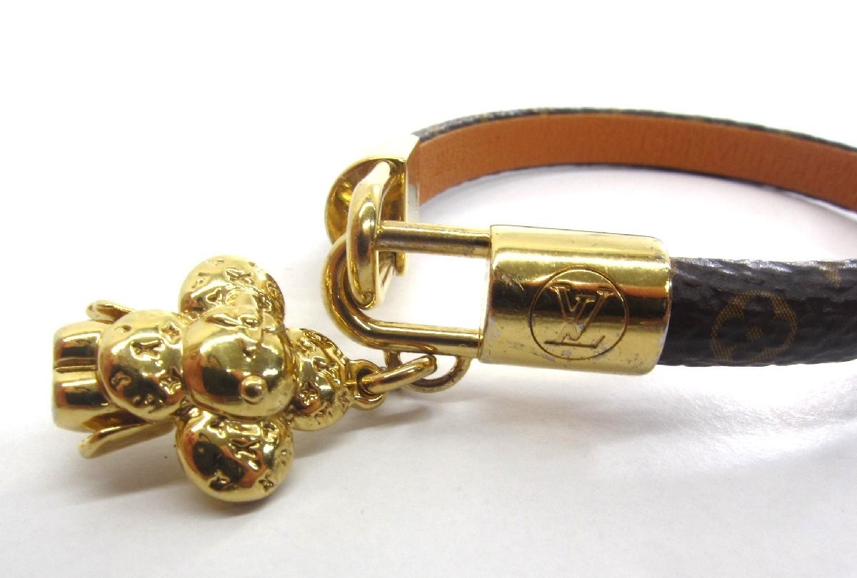 Louis Vuitton Bracelet Authentic M6773E Size 17cm Color Gold From Japan