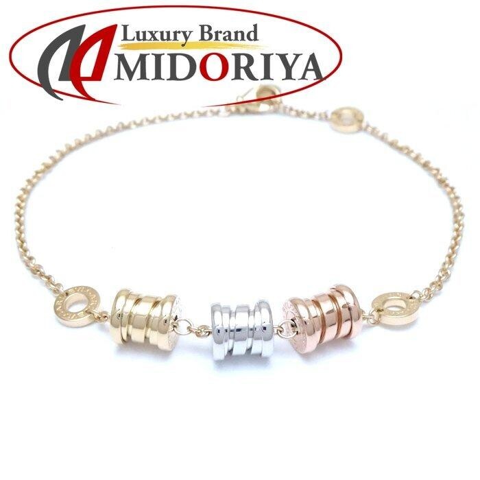 BVLGARI B.zero1 Element Bracelet K18 Three-Tone Gold 19/21cm 10.6g