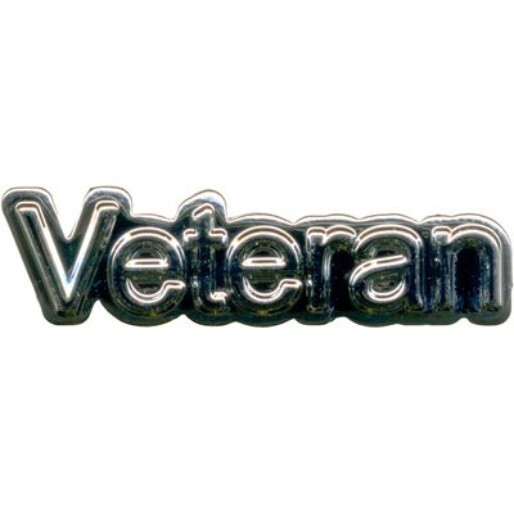 VETERAN SILVER LAPEL PIN