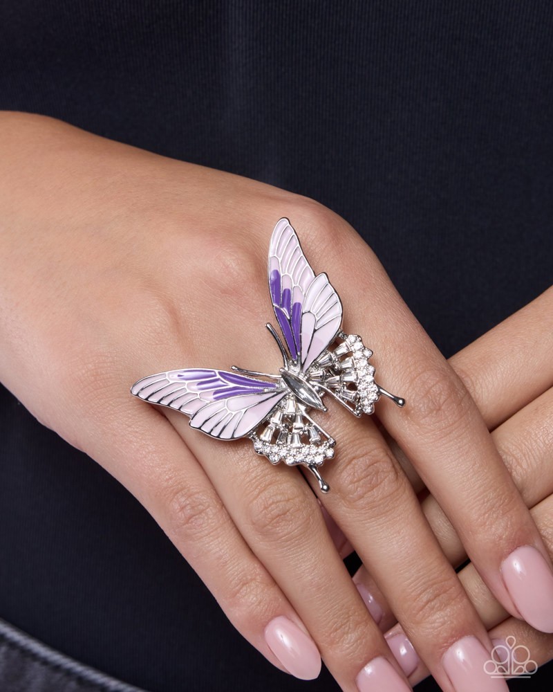 Paparazzi Fluttering Fusion -Purple- Multicolored Painted Ombre’ – Gems – Rhine