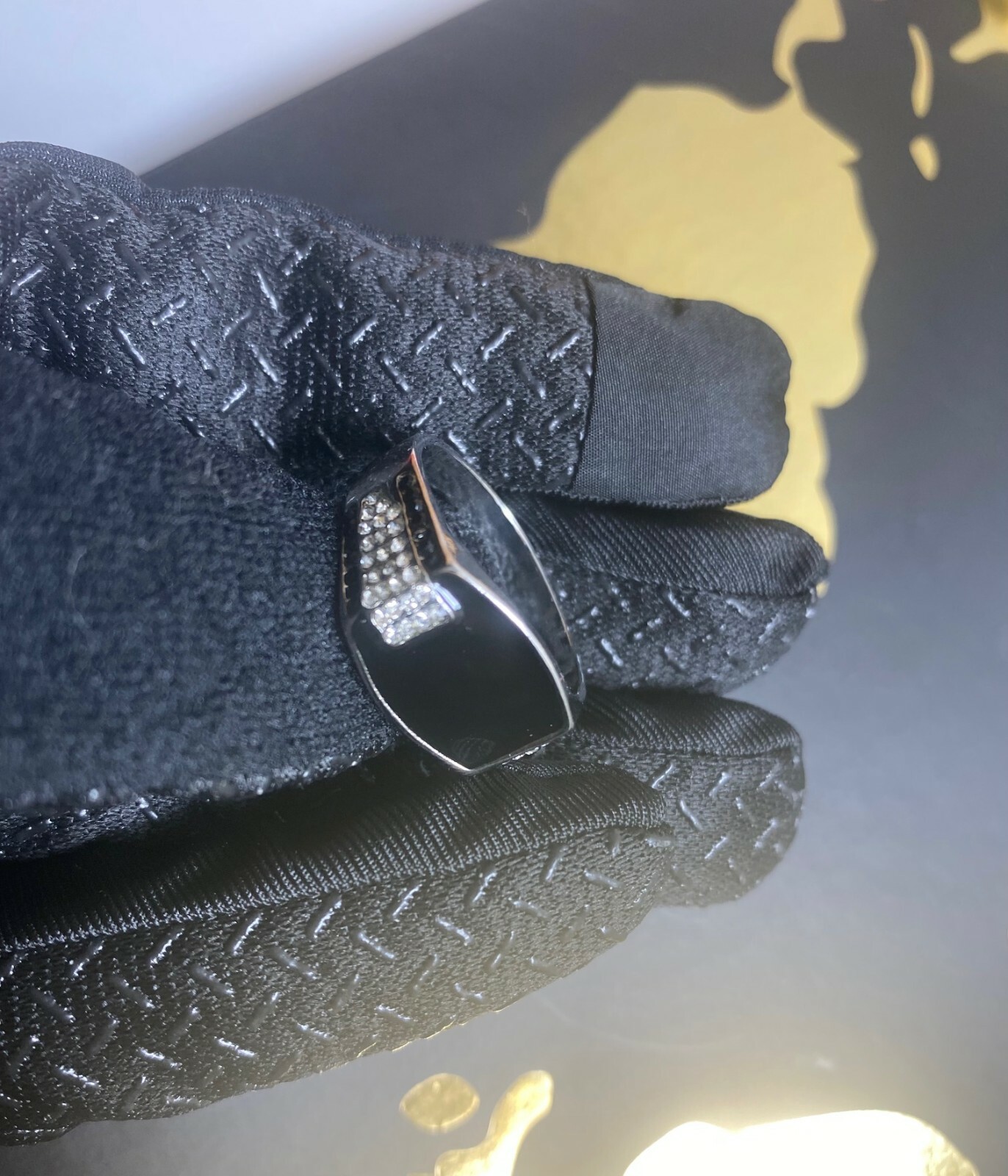 Gold/Silver Fine Hand Plated Jewelry Hip Hop Party Ring