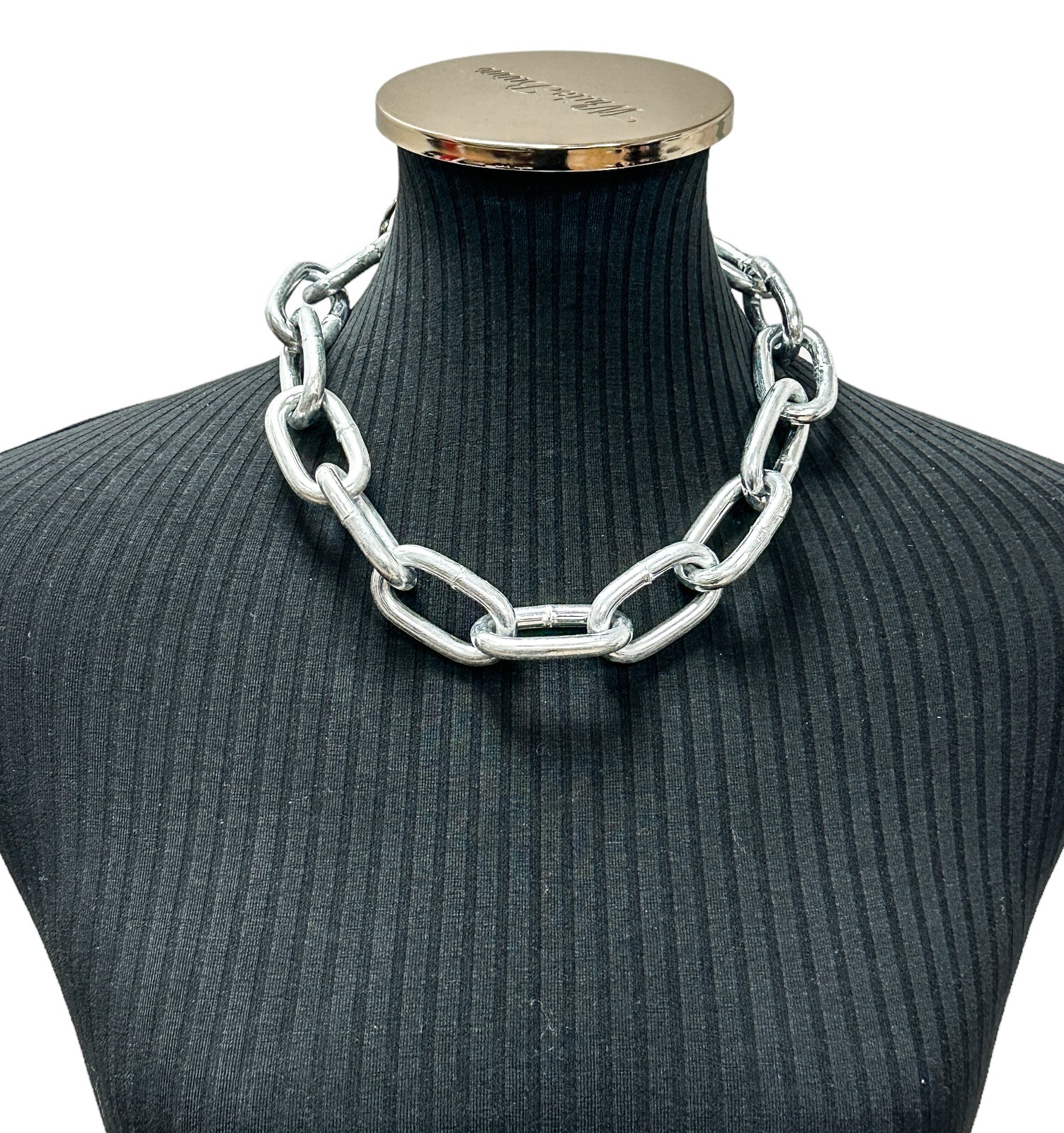 Heavy 6m thick Chain Square Link Chain Punk Cyber Rave Cyber Goth Necklace