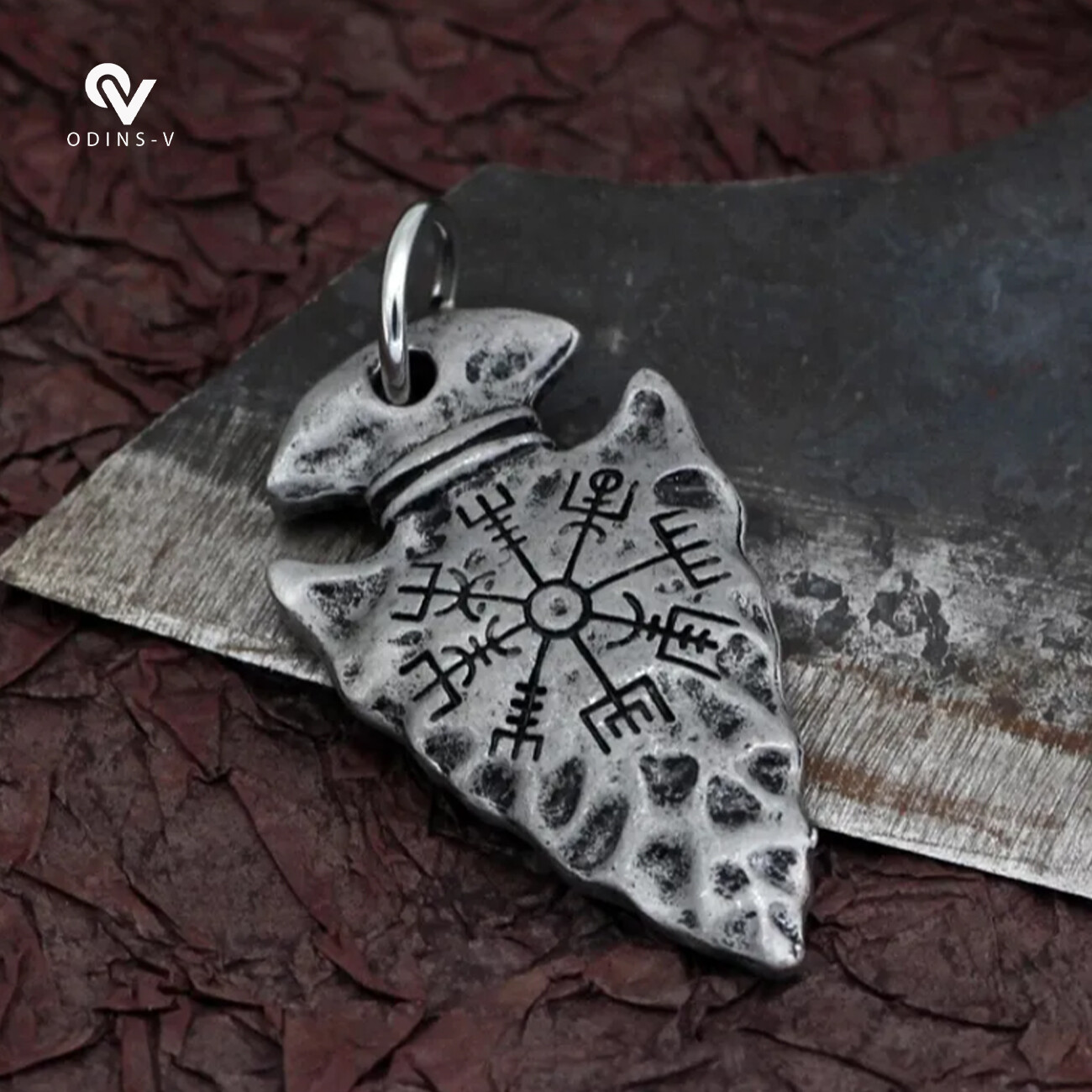 Viking Compass Pendant Vintage Rune Necklace,Nordic Viking Men Talisman Women UK