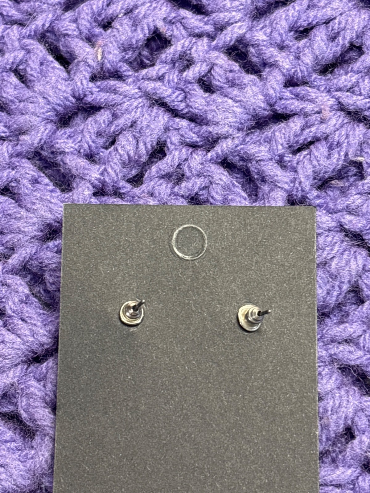 Tiny Silvertone Textured Hoop Earrings 3/8 inch