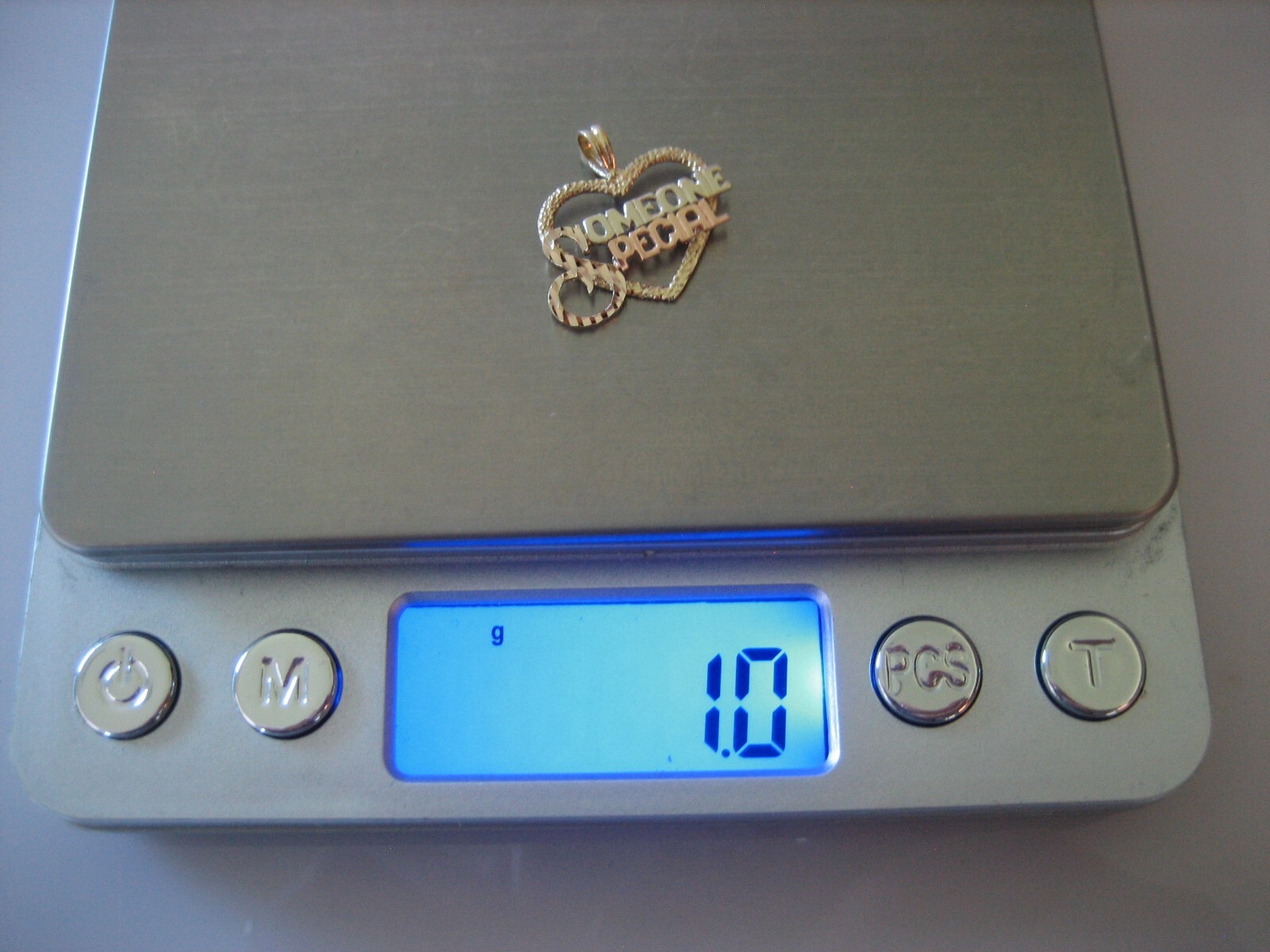 14K Signed OR Black Hills Tri Color Gold Someone Special Heart Pendant