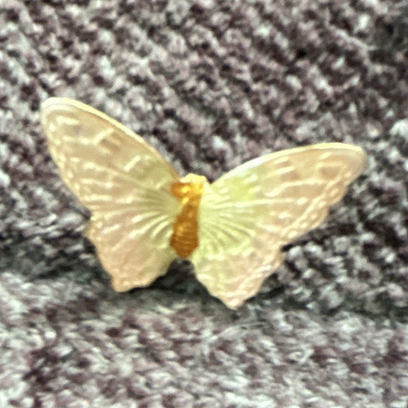 Gold Tone Metal Butterfly Brooch Pin, Butterfly Shape, No Stone