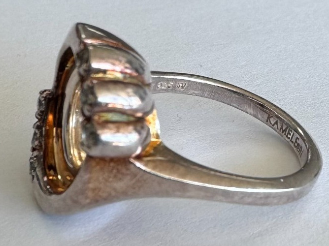 Kameleon Jewel Pop Sterling Silver CZ Accent Ring Base Size 6 [095DUS]