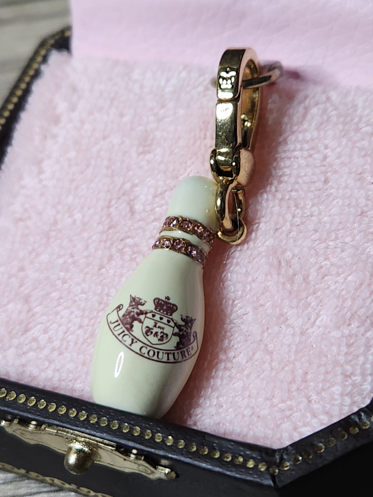Vtg Juicy Couture Bowling Pin YJRU2327 Discontinued Y2K Purse/Bracelet Charm