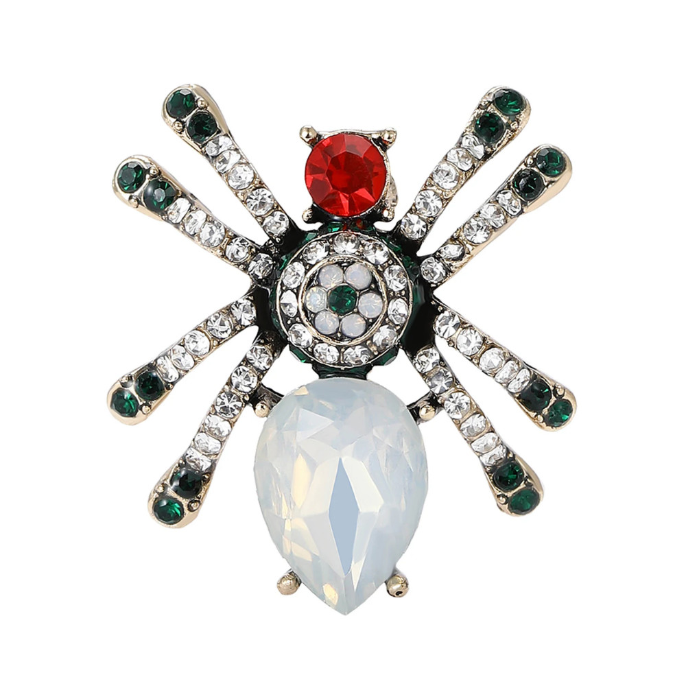 Cute Retro Crystal Bee Gold Brooch Pin – Rhinestone Insect Jewelry Summer Gift