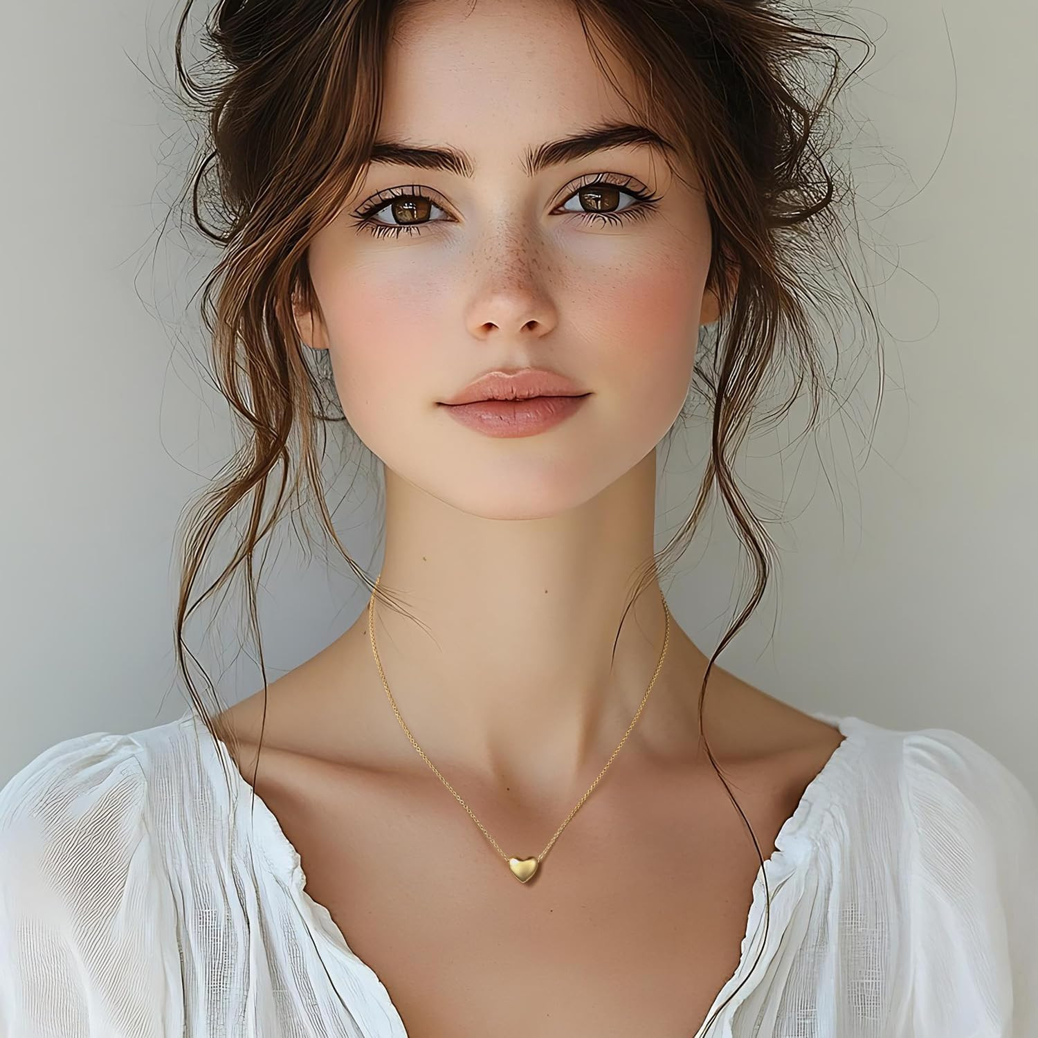Gold Necklace for Women 14K Gold Pendant Necklaces for Women Charm Beauty Elegan