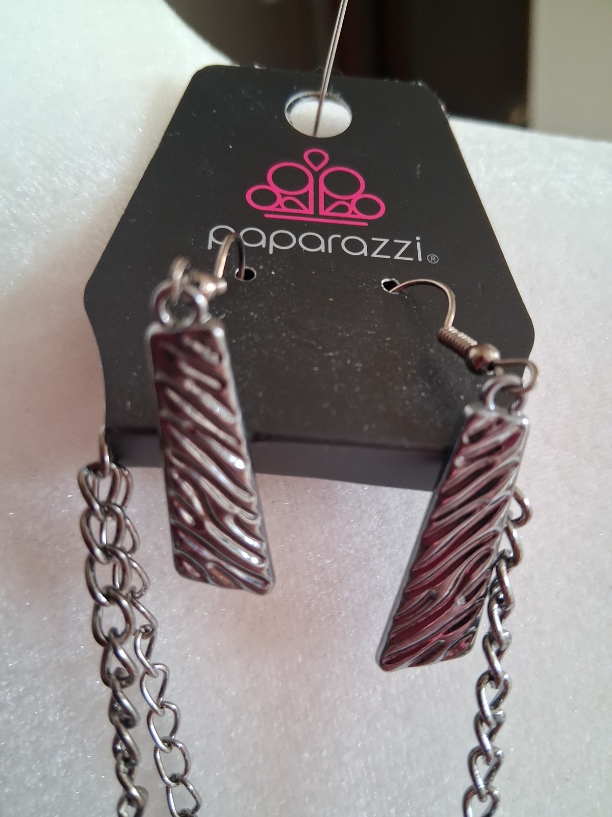 Paparazzi Multicolor Textured Metal Statement Cable Chain Necklace