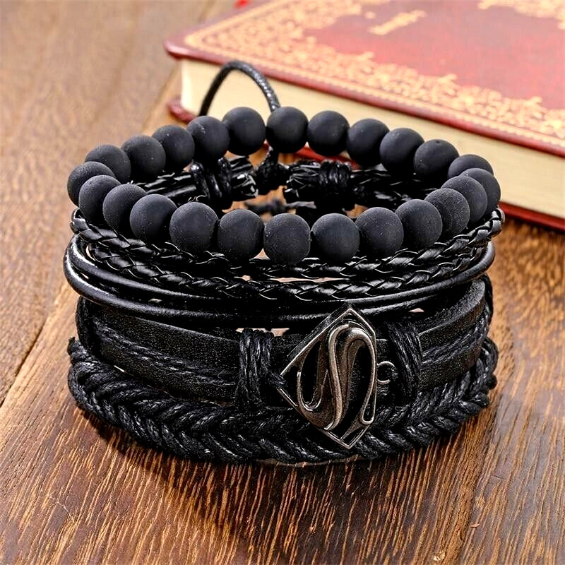 Pulseras Para Hombre Mujer Fina De Moda Esclava Brazalete Men De Cuero