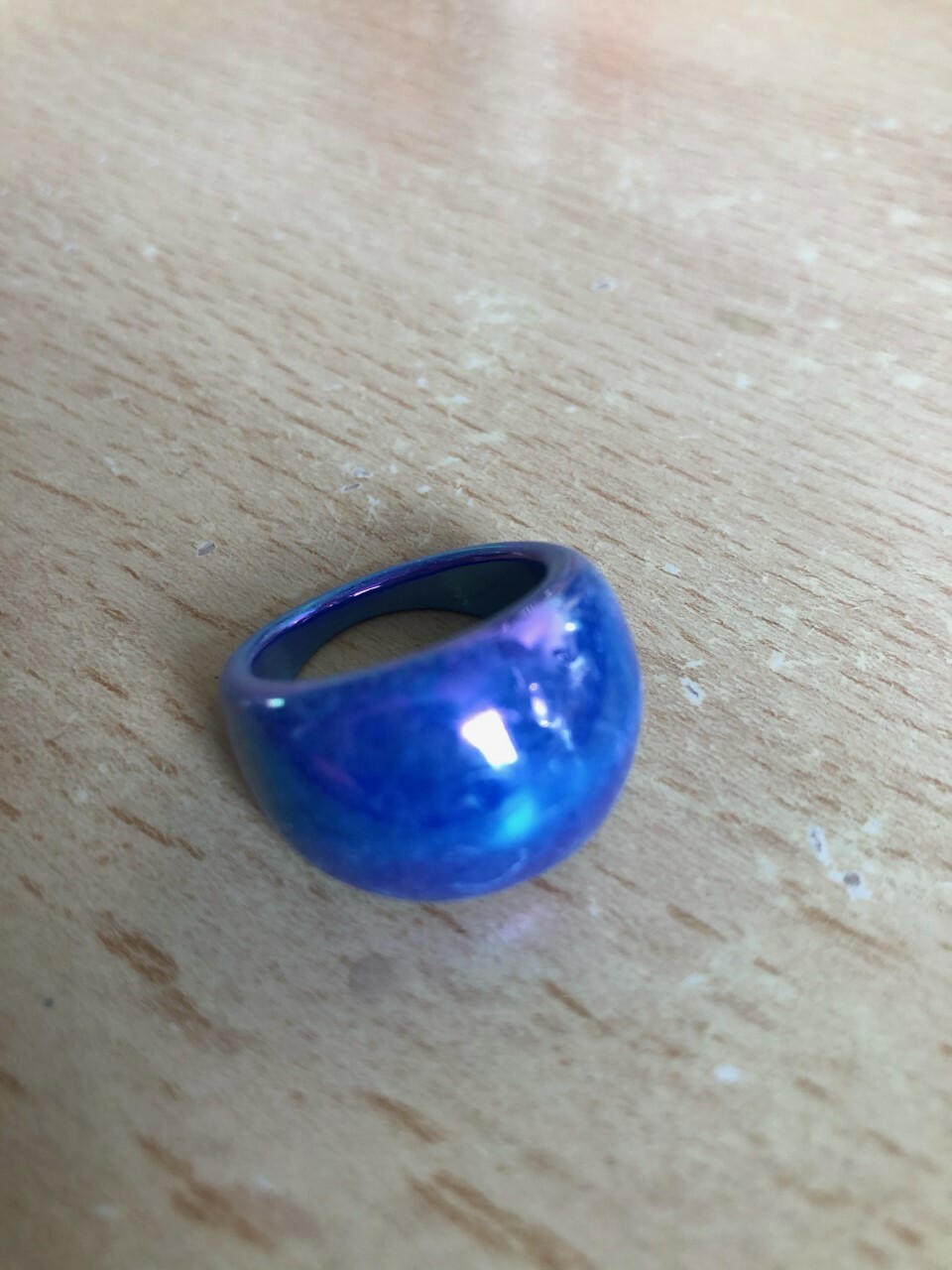 Glossy Bright Coloured Dome Plastic Resin Acrylic Ring – Retro 80’s – NEW