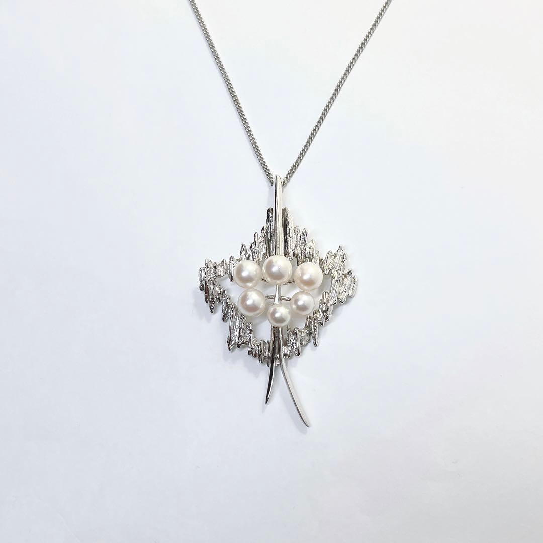 MIKIMOTO pearl pendant necklace top 6p Pearl 5.1–6.4 mm Good Condition from JP