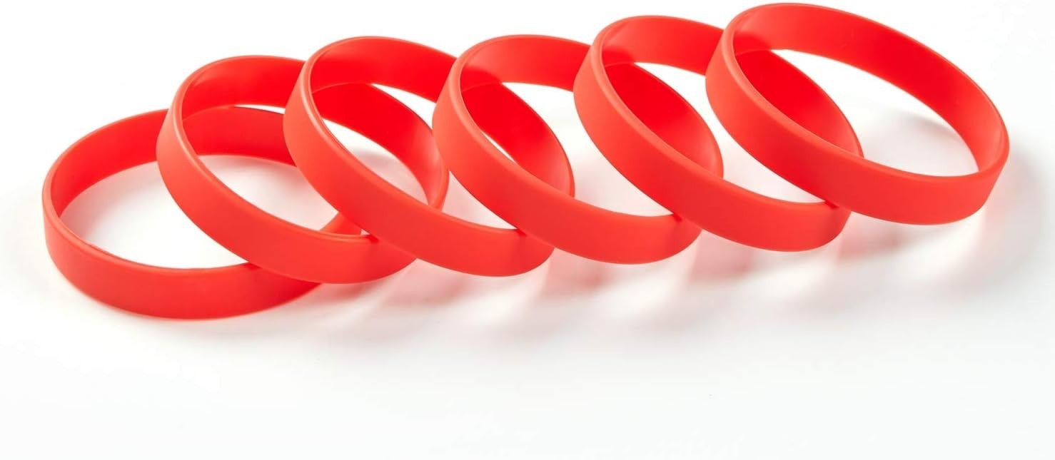 8″ Stylish Rubber Bracelets in 12 Colors – Perfect for Events & Group Activities