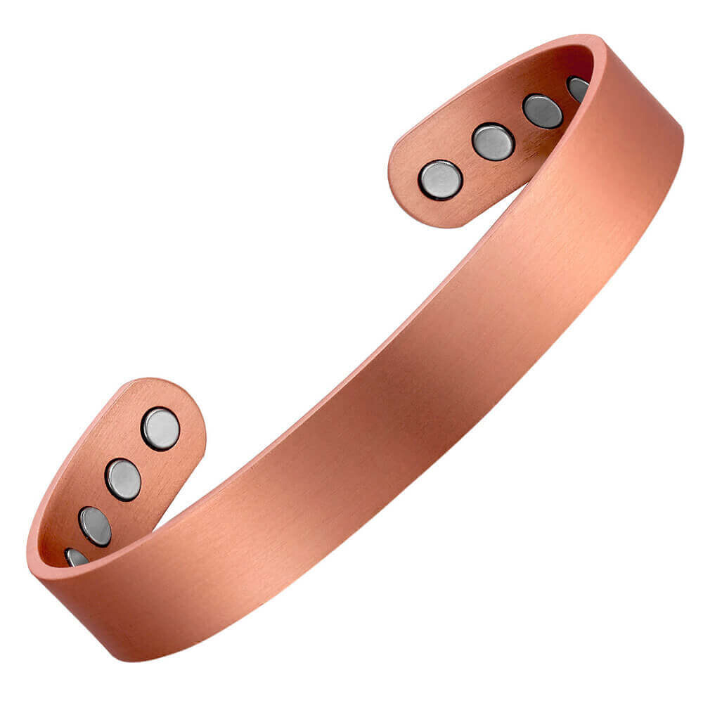 Elegant Wide Copper Magnetic Bracelet Bangle 8 magnets Renew Balance Energy RX